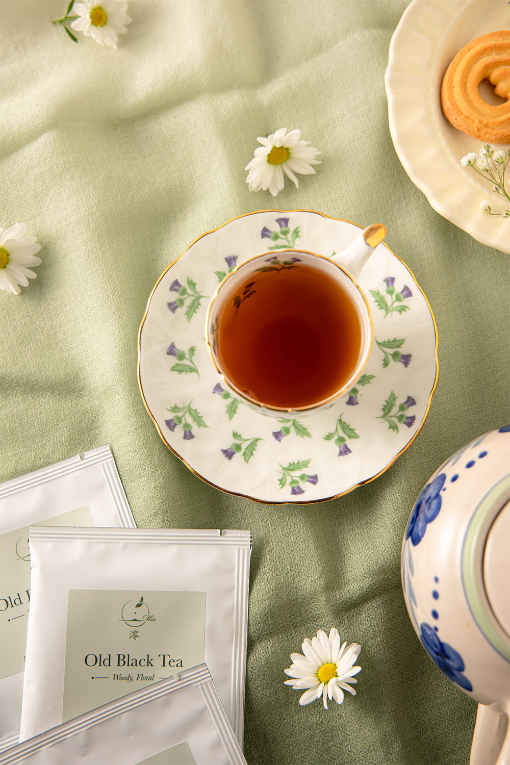 Old Black Tea Bag